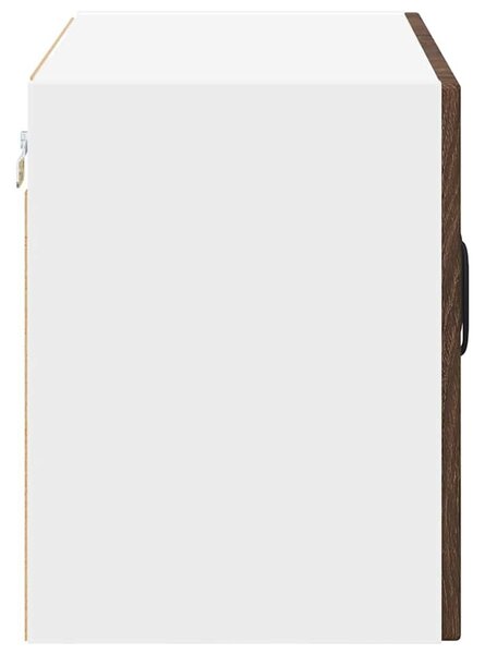 VidaXL Fali üveges szekrény LUCCA 2 pcs Barna Tölgy 60 x 31 x 40 cm