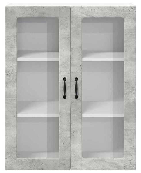 VidaXL Fali konyhaszekrény Beton Szürke 80 x 31 x 100 cm Faanyag