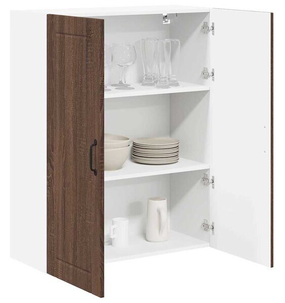 VidaXL Fali konyhaszekrény Barna Tölgy 80 x 31 x 100 cm Faanyag
