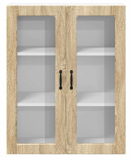 VidaXL Fali konyhaszekrény Sonoma tölgy 80 x 31 x 100 cm Faanyag
