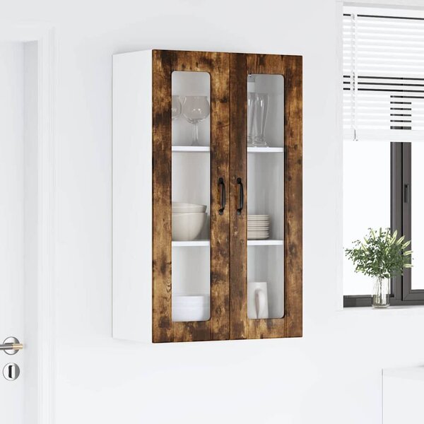 VidaXL Fali konyhaszekrény Füstölt tölgy 60 x 31 x 100 cm Faanyag