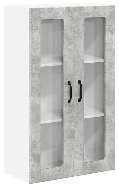 VidaXL Fali konyhaszekrény Beton Szürke 60 x 31 x 100 cm Faanyag