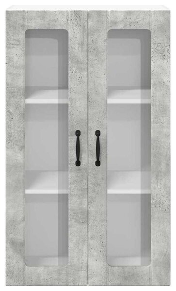 VidaXL Fali konyhaszekrény Beton Szürke 60 x 31 x 100 cm Faanyag