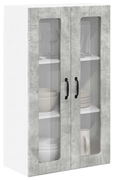 VidaXL Fali konyhaszekrény Beton Szürke 60 x 31 x 100 cm Faanyag