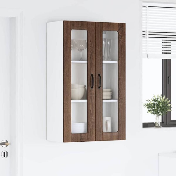 VidaXL Fali konyhaszekrény Barna Tölgy 60 x 31 x 100 cm Faanyag