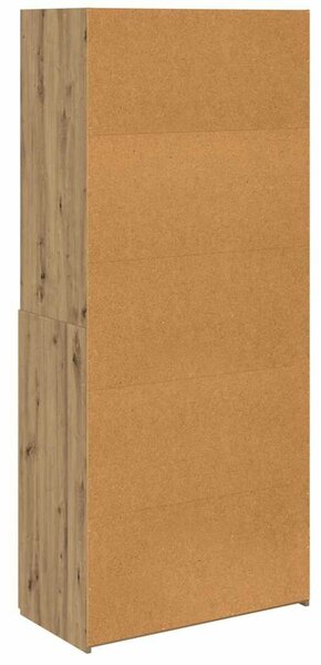 VidaXL Magasfiú Artisan tölgy 80 x 42,5 x 185 cm Faanyag