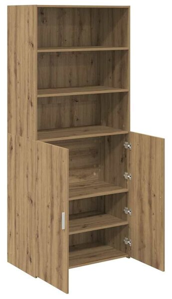 VidaXL Magasfiú Artisan tölgy 80 x 42,5 x 185 cm Faanyag