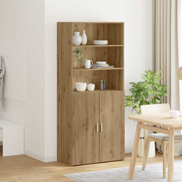 VidaXL Magasfiú Artisan tölgy 80 x 42,5 x 185 cm Faanyag