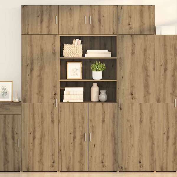 VidaXL Magasfiú Artisan tölgy 80 x 42,5 x 185 cm Faanyag