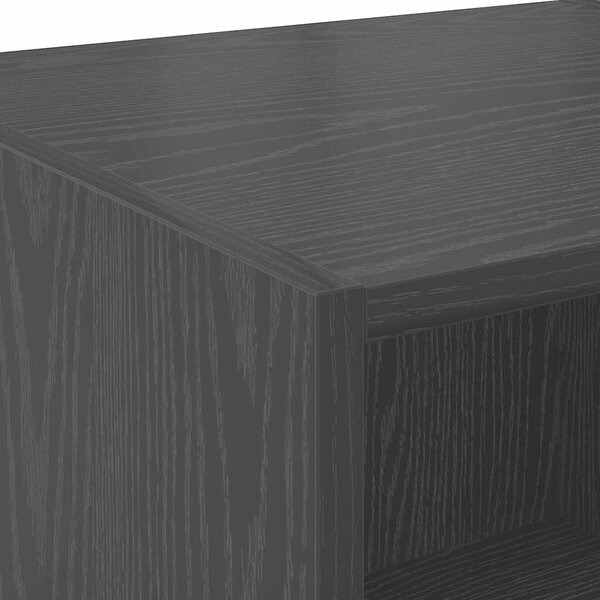 VidaXL Magasfiú Fekete tölgy 80 x 42,5 x 185 cm Faanyag