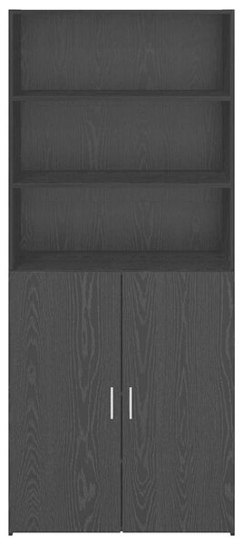 VidaXL Magasfiú Fekete tölgy 80 x 42,5 x 185 cm Faanyag