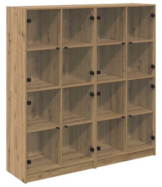 VidaXL Magasfiú 2 pcs Artisan tölgy 136 x 37 x 142 cm Faanyag