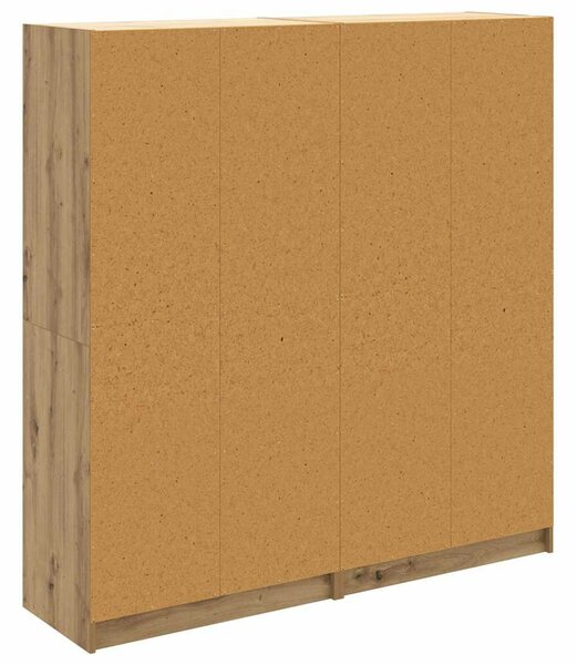 VidaXL Magasfiú 2 pcs Artisan tölgy 136 x 37 x 142 cm Faanyag