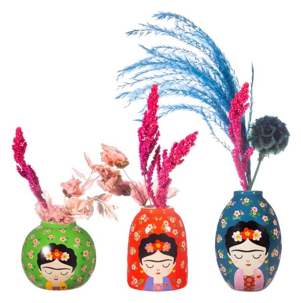 Kerámia váza készlet 3 db-os (magasság 8 cm) Floral Frida – Sass & Belle