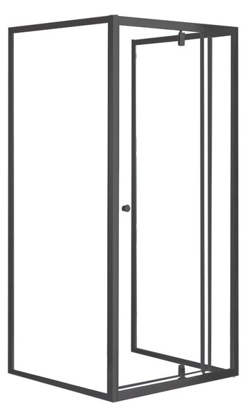 Flexi 80x90 cm falsíkra szerelhető aszimmetrikus zuhanykabin zuhanytálca nélkül