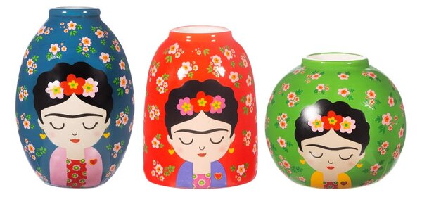 Kerámia váza készlet 3 db-os (magasság 8 cm) Floral Frida – Sass & Belle