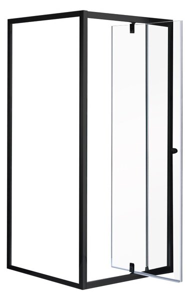 Flexi 80x80 cm falsíkra szerelhető szögletes zuhanykabin zuhanytálca nélkül