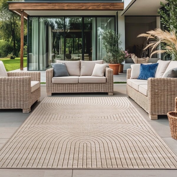 Bézs kültéri-beltéri szőnyeg 80x150 cm Nova 1201 – Ayyildiz Carpets