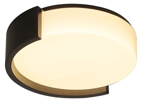 V-TAC okos dekoratív mennyezeti CCT LED lámpa, 48W, fekete színű, 450x120mm - SKU 24188