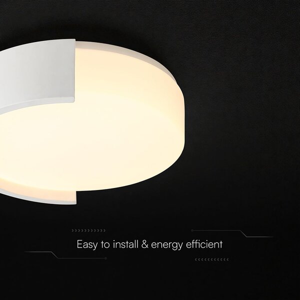 V-TAC okos dekoratív mennyezeti CCT LED lámpa, 48W, fehér színű, 450x120mm - SKU 24189