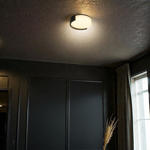 V-TAC okos dekoratív mennyezeti CCT LED lámpa, 48W, fekete színű, 450x120mm - SKU 24188