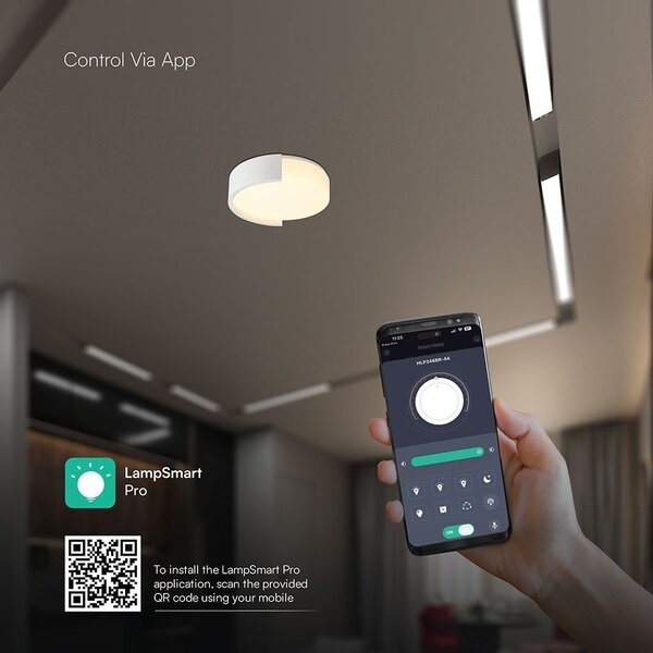 V-TAC okos dekoratív mennyezeti CCT LED lámpa, 48W, fehér színű, 450x120mm - SKU 24189
