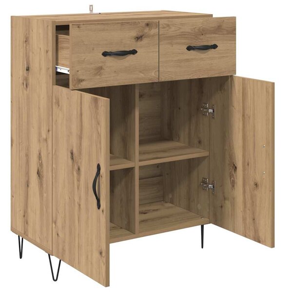 VidaXL Széf Artisan tölgy 69,5 x 34 x 90 cm Szerelt Fa