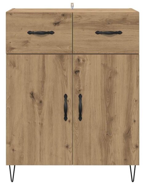 VidaXL Széf Artisan tölgy 69,5 x 34 x 90 cm Szerelt Fa