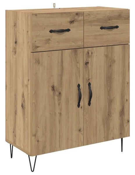 VidaXL Széf Artisan tölgy 69,5 x 34 x 90 cm Szerelt Fa