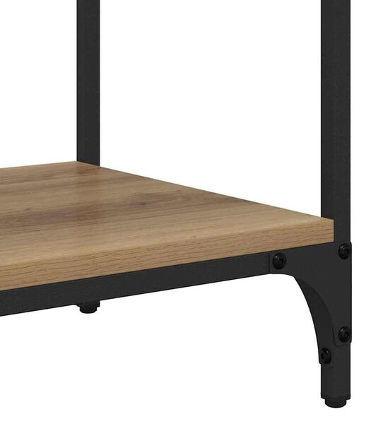 VidaXL Konzolasztal fiókkal Artisan tölgy 100 x 34,5 x 75 cm Faanyag