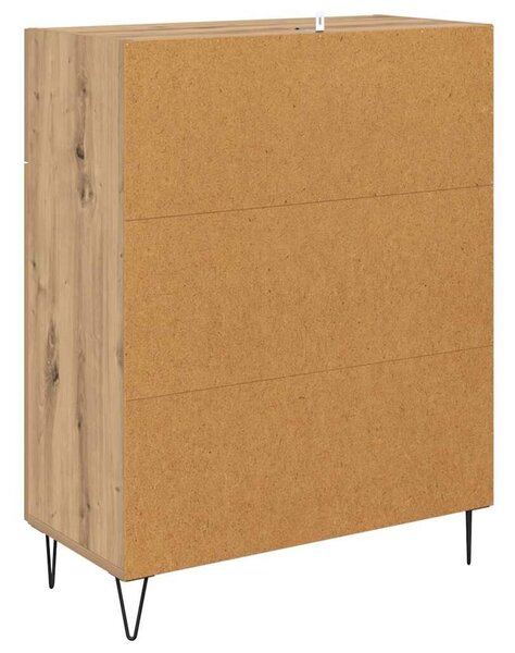 VidaXL Széf Artisan tölgy 69,5 x 34 x 90 cm Szerelt Fa