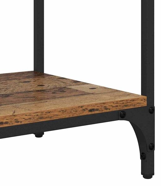 VidaXL Konzolasztal fiókkal Öreg fa 100 x 34,5 x 75 cm Faanyag