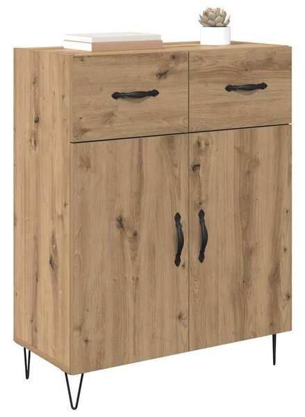 VidaXL Széf Artisan tölgy 69,5 x 34 x 90 cm Szerelt Fa
