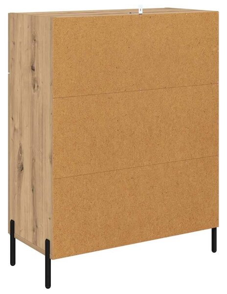 VidaXL Széf Artisan tölgy 69,5 x 34 x 90 cm Szerelt Fa