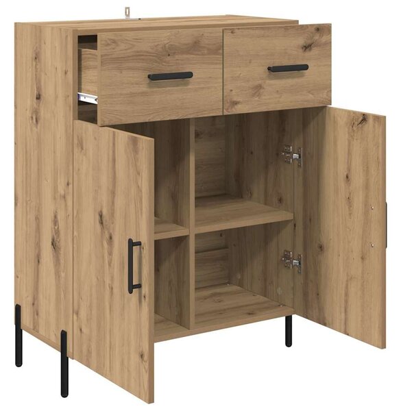 VidaXL Széf Artisan tölgy 69,5 x 34 x 90 cm Szerelt Fa