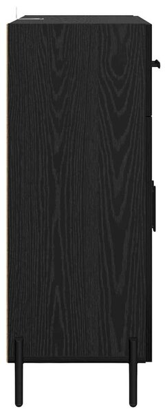 VidaXL Széf Fekete tölgy 69,5 x 34 x 90 cm Szerelt Fa