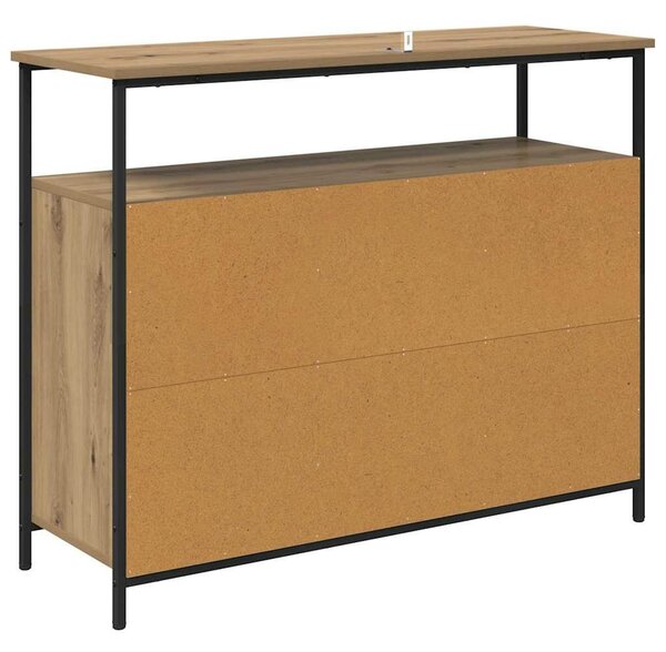 VidaXL Széf Artisan tölgy 100 x 35 x 80 cm Szerelt Fa