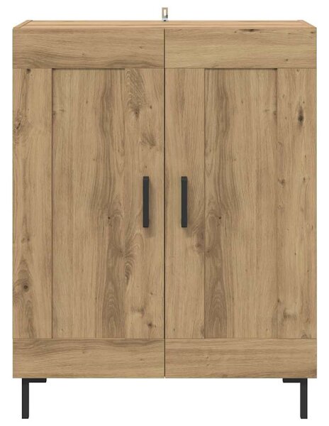 VidaXL Széf Artisan tölgy 69,5 x 34 x 90 cm Műszaki fa és vas