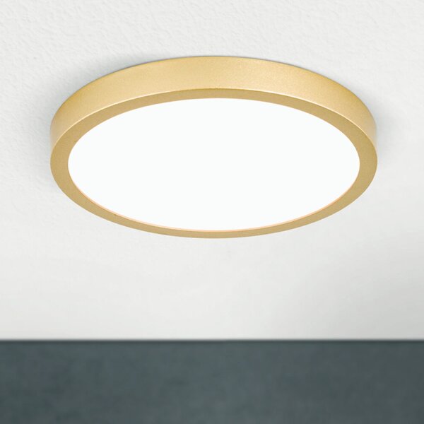 LERO modern LED mennyezeti lámpa, matt arany, 22W, kerek