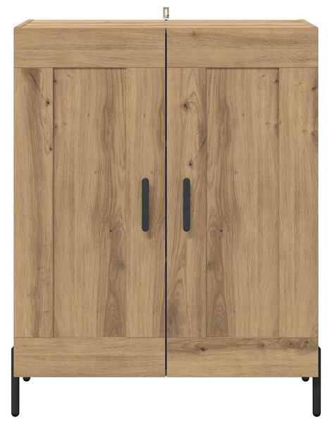 VidaXL Széf Artisan tölgy 69,5 x 34 x 90 cm Műszaki fa és vas