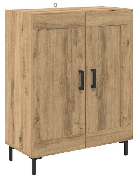 VidaXL Széf Artisan tölgy 69,5 x 34 x 90 cm Műszaki fa és vas
