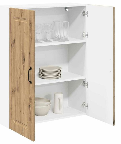 VidaXL Konyhaszekrény polcokkal Artisan tölgy 80 x 31 x 100 cm Faanyag