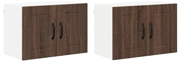VidaXL Konyhai faliszekrények 2 pcs Barna Tölgy 60 x 31 x 40 cm