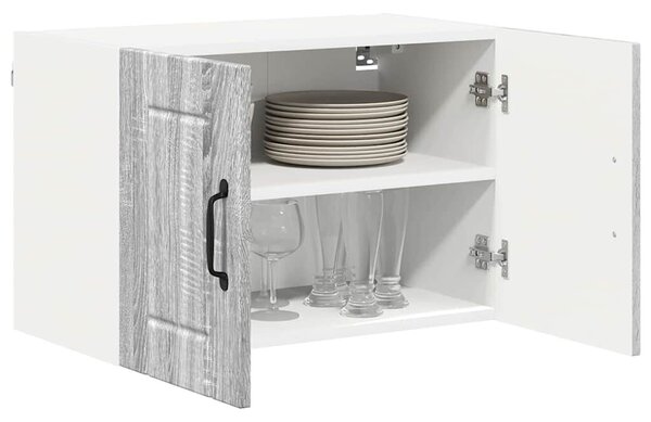 VidaXL Konyhai faliszekrények 2 pcs Szürke Sonoma 60 x 31 x 40 cm