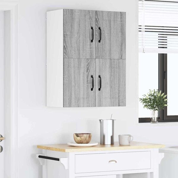 VidaXL Konyhai faliszekrények 2 pcs Szürke Sonoma 60 x 31 x 40 cm
