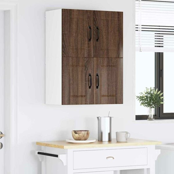 VidaXL Konyhai faliszekrények 2 pcs Barna Tölgy 60 x 31 x 40 cm