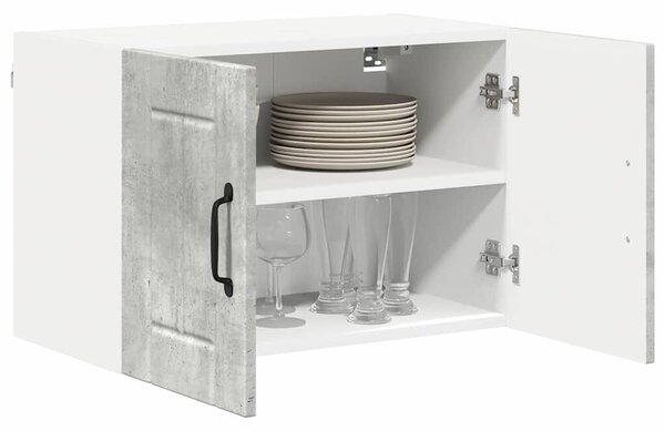 VidaXL Konyhai faliszekrények 2 pcs Beton Szürke 60 x 31 x 40 cm
