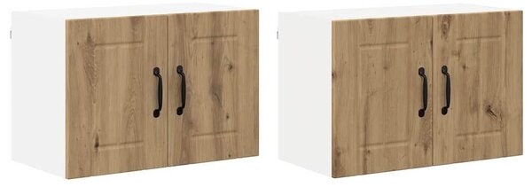 VidaXL Konyhai faliszekrények 2 pcs Artisan tölgy 60 x 31 x 40 cm