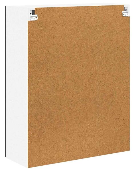 VidaXL Fali konyhaszekrény ajtóval Fekete 80 x 31 x 100 cm Faanyag