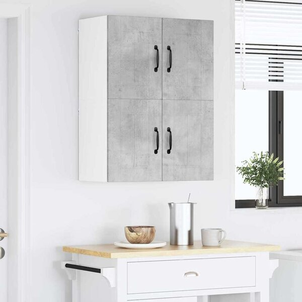 VidaXL Konyhai faliszekrények 2 pcs Beton Szürke 60 x 31 x 40 cm